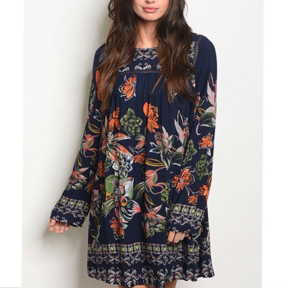 Boho Floral Dress - Picture 2 of 3
